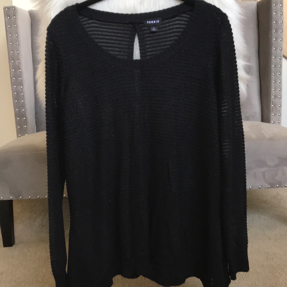 Torrid Botton Back Sweater || Black || Size 1